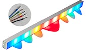 Светильник для цветомузыки светодиодный диммируемый DI4-400W-8L-1000x50-BB