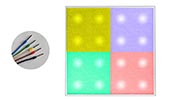 Светильник для цветомузыки светодиодный диммируемый DI4-800W-16L-575x575