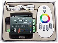 Цветомузыка на микроконтроллере для RGB ленты CM-216W-12V-WIFI-RGB-RF11 комплектация