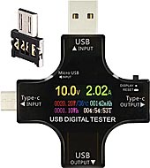 UT-3I-2O-LCD-MF - Многофункциональный USB-тестер включен