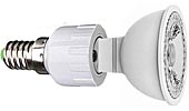 Лампа светодиодная цветная 9W 1L R50 E14