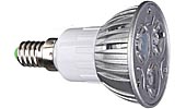 Лампа цветная светодиодная 3W 3L R50 E14