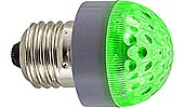 Лампа цветная светодиодная 0,6W 9L R35 E27