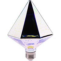 Декоративная светодиодная 3D лампа L3D-6W-R125-E27 выключена