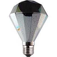 Декоративная светодиодная 3D лампа L3D-6W-R95-E27 выключена