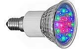 Лампа цветная светодиодная автоматическая LLA 2,1W 21L R50 E14 RGB