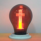 Лампа светодиодная декоративная LDR-0,5W-R60-E27-JC-R светится