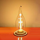 Лампа светодиодная декоративная LDR-2W-R35-E14-XC светится