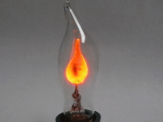 Пример работы неоновой лампы