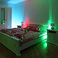 Светодиодный светильник в спальне